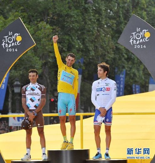 L'Italien Vincenzo Nibali remporte le Tour de France