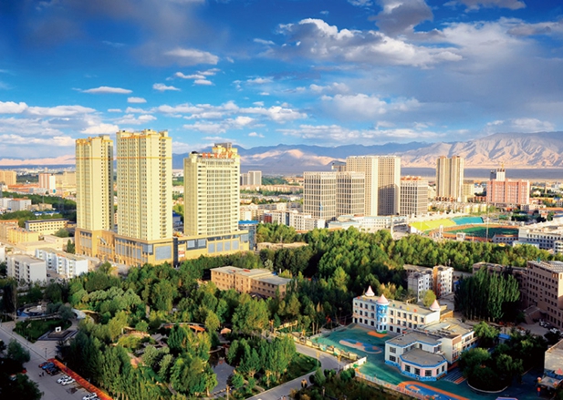 格尔木城市一角