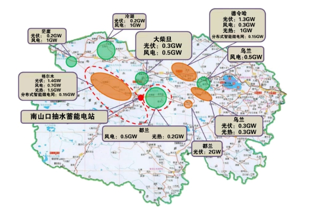 青海省海西州新能源产业分布图 供图/海西州办公室   科技